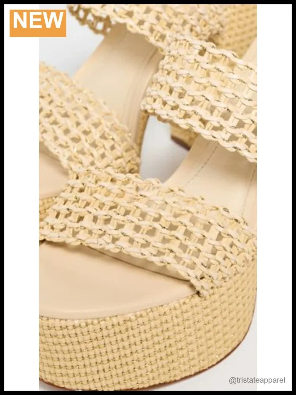 Women's Leather Platform Heeled Sandals